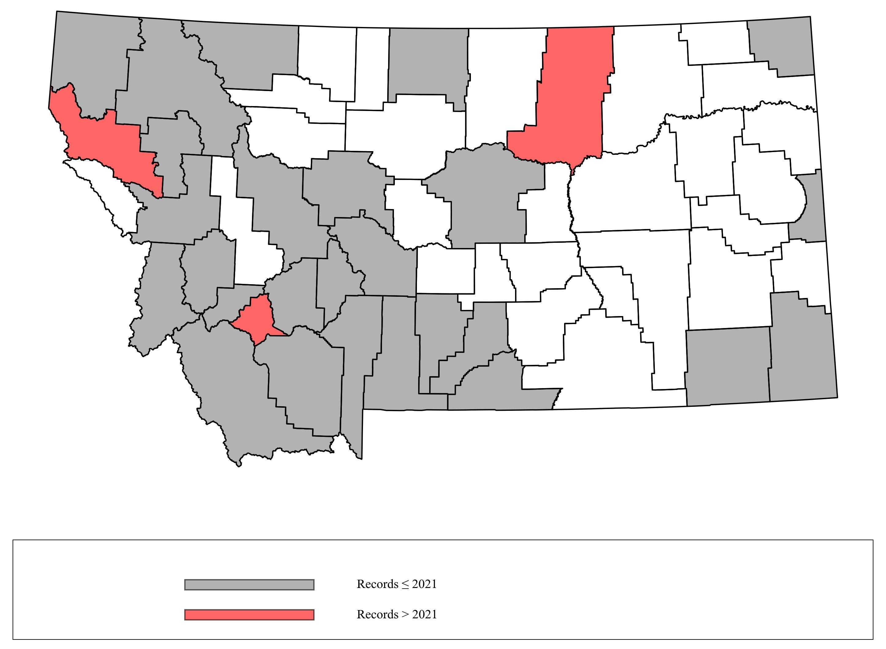 Megachile frigida distribution map Map