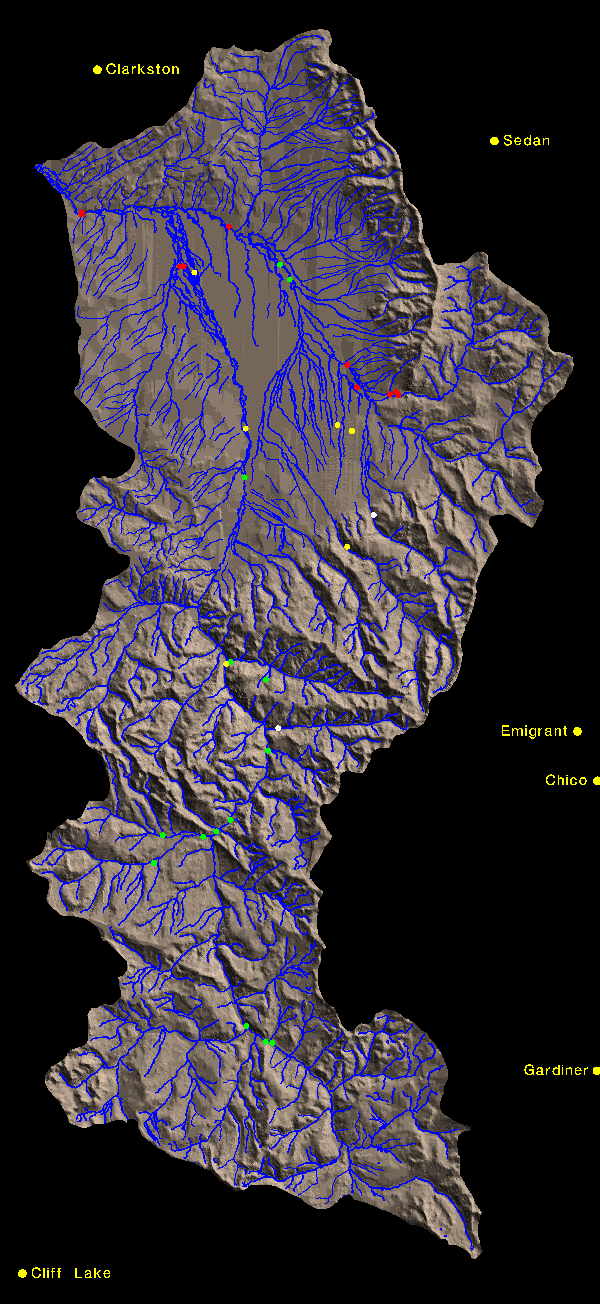 Gallatin Tubifex map