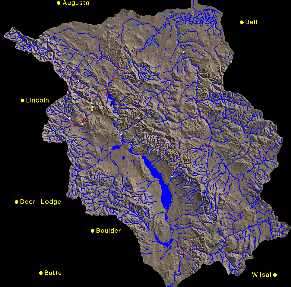 upper missouri drainage status map